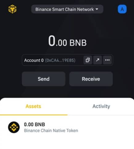 Binance Bitcoin wallet