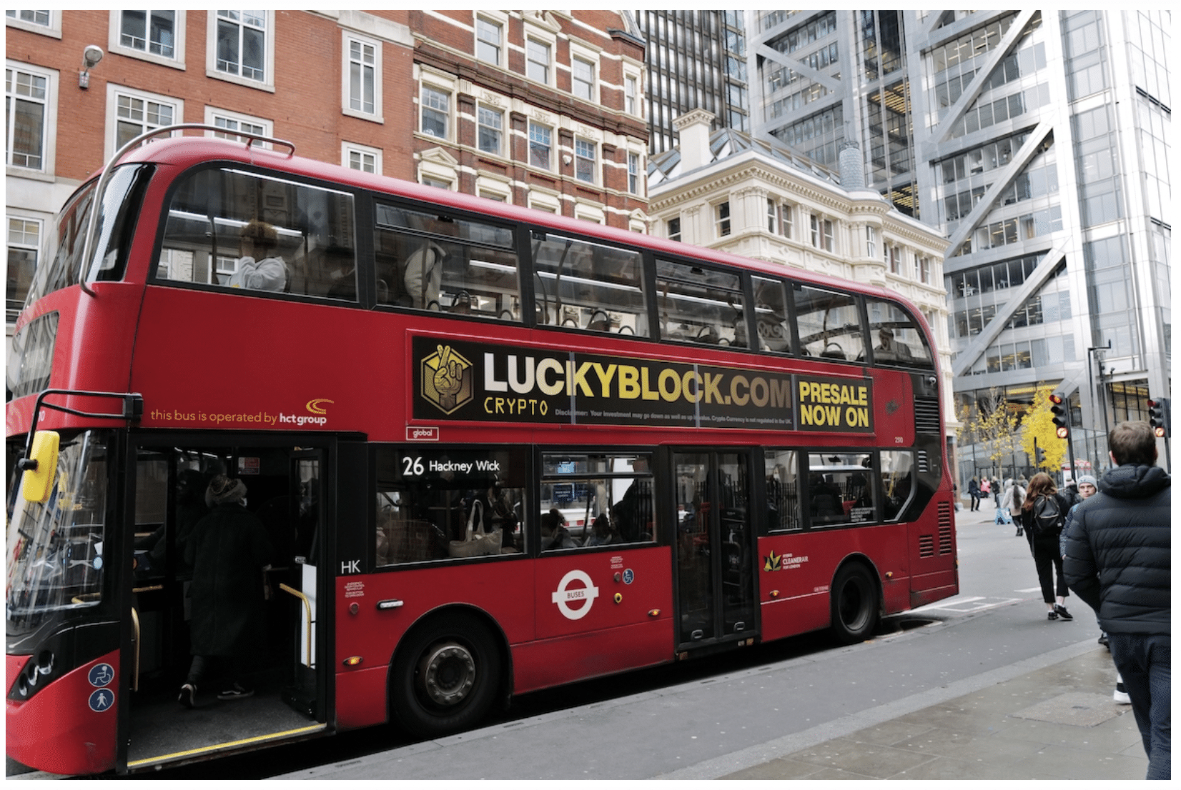 lucky block presale london bus