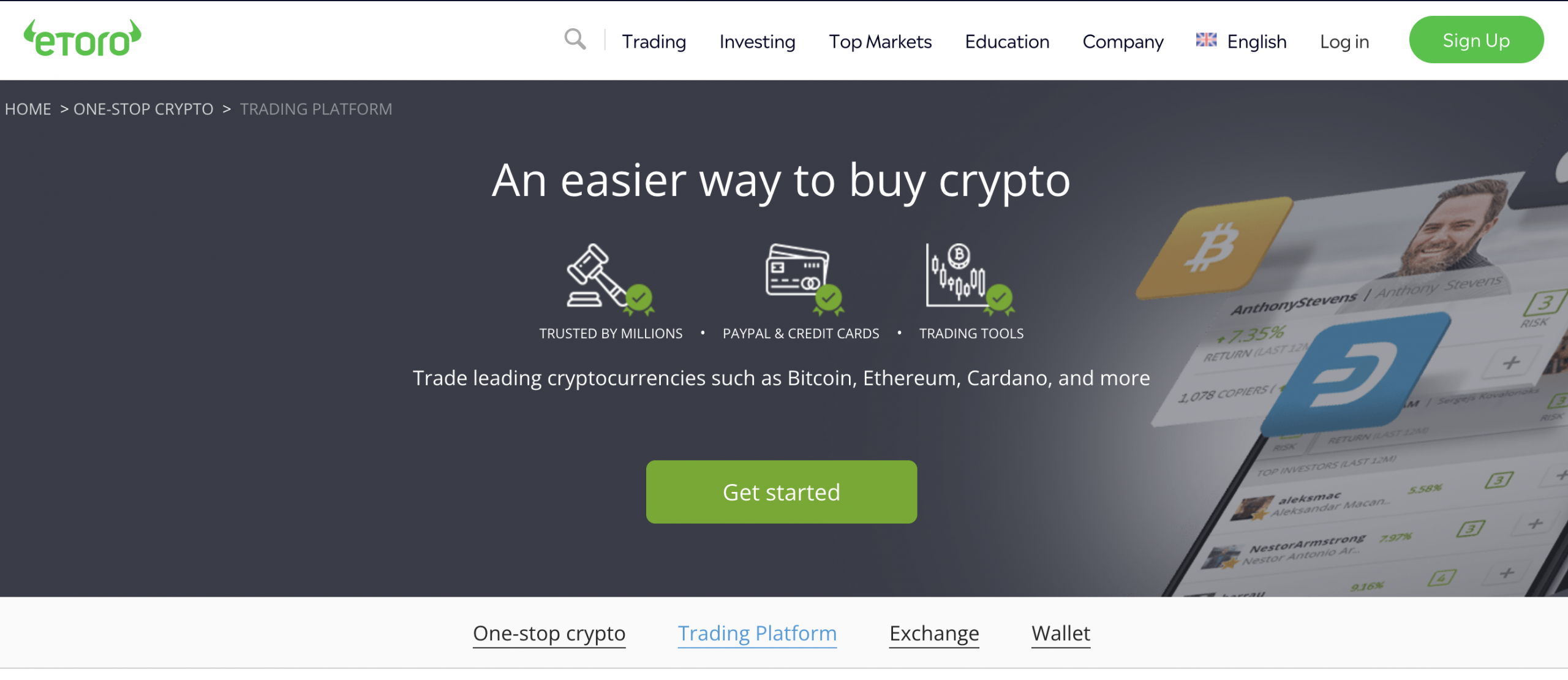 eToro crypto